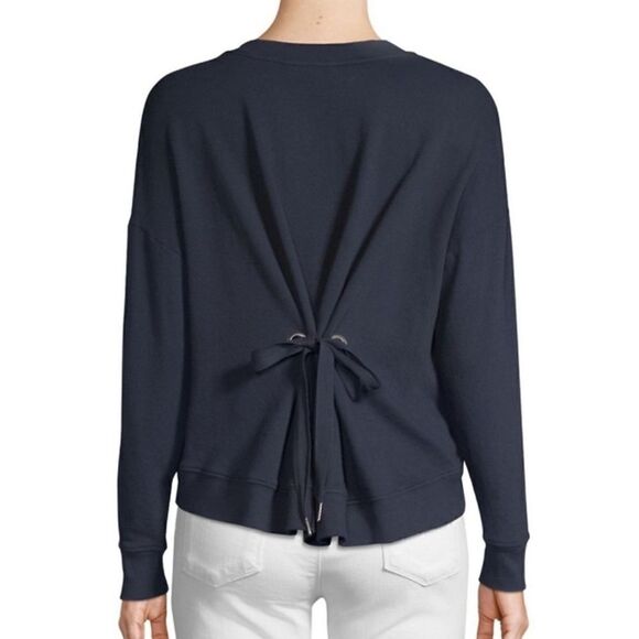 New. JOIE Cropped sweatshirt with a textured "sail away" slogan. Retails $228 - Picture 4 of 12